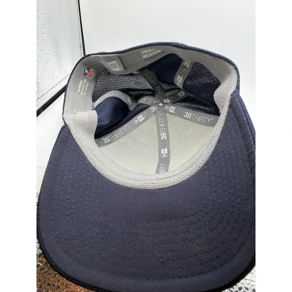 New Era 39THIRTY Chicago Bears Hat Mens Small Medium Navy Blue GSH NFL Sideline